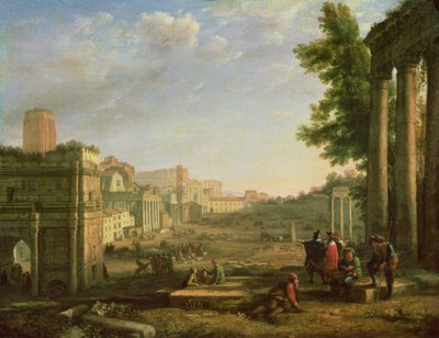 View of the Campo Vaccino, Rome, 1636 by Claude Lorrain